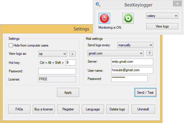 Best Keylogger for Windows screenshot