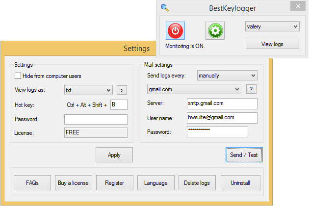 Best Keylogger for Windows screenshot Best Keylogger for Windows screenshot
