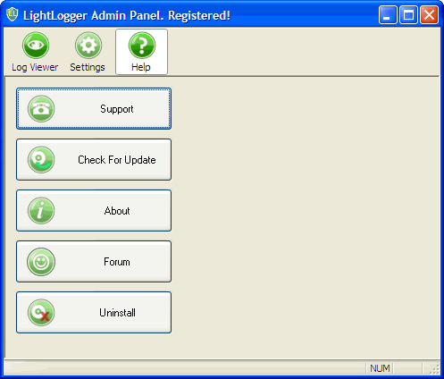 LightLogger Keylogger Help Page