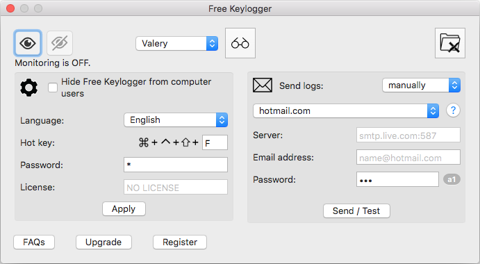 Free Keylogger for OS X 1.4.0 full