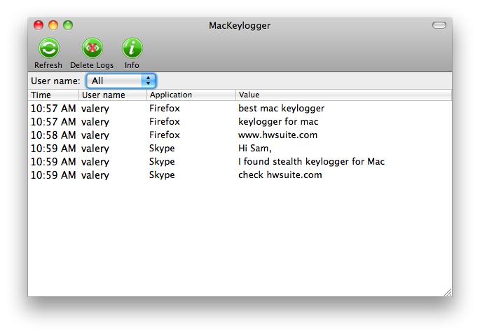 MacKeylogger Product - Keylogger Monitoring Software